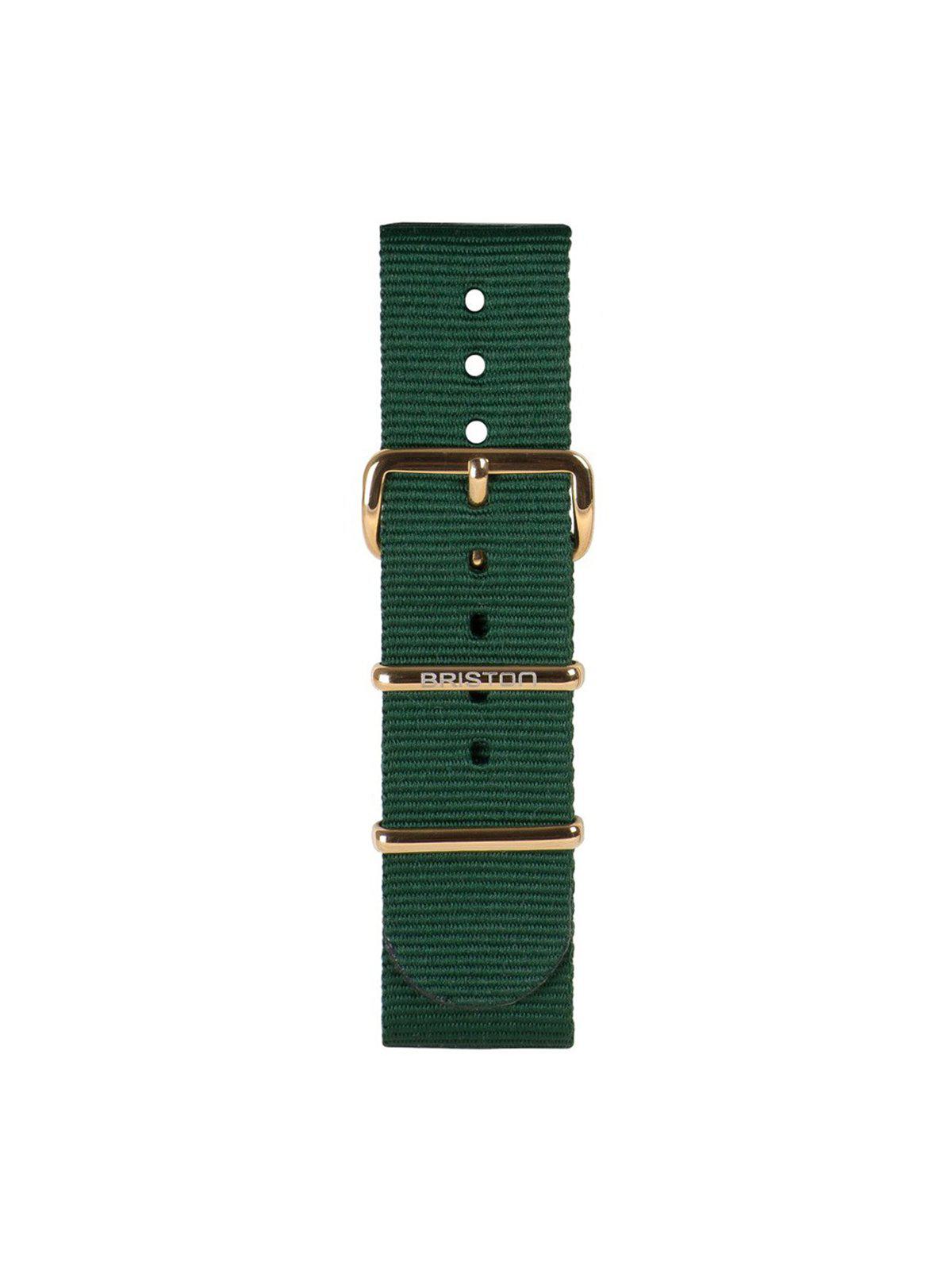 Briston Nato Strap British Green Yellow Gold 20mm - MORE by Morello Indonesia