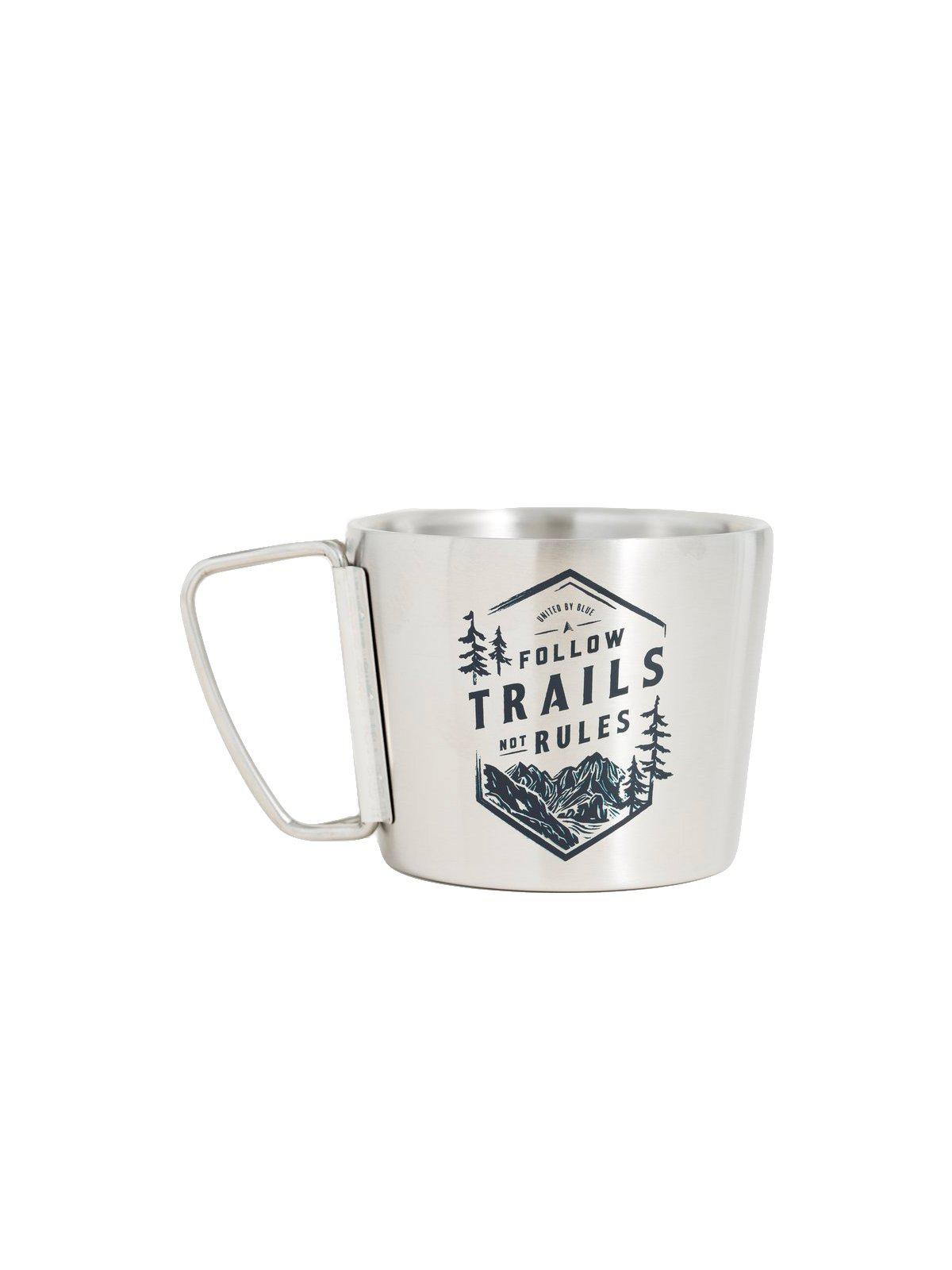 United by Blue 12oz Stainless Steel Compass Cup Follow Trails - MORE by Morello Indonesia