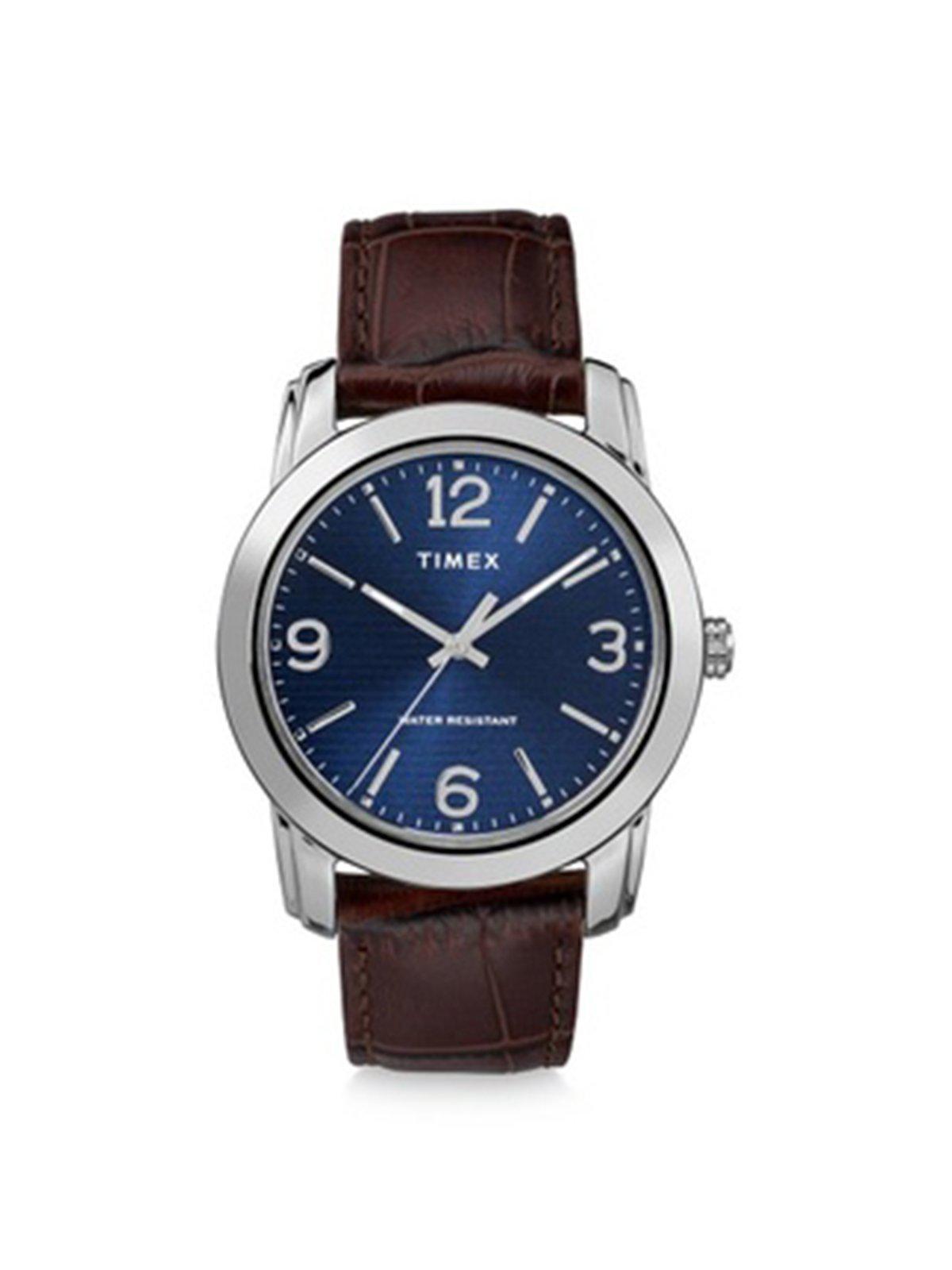 Timex Mens Brown Croco Leather Straps TW2R86800 39mm - MORE by Morello Indonesia