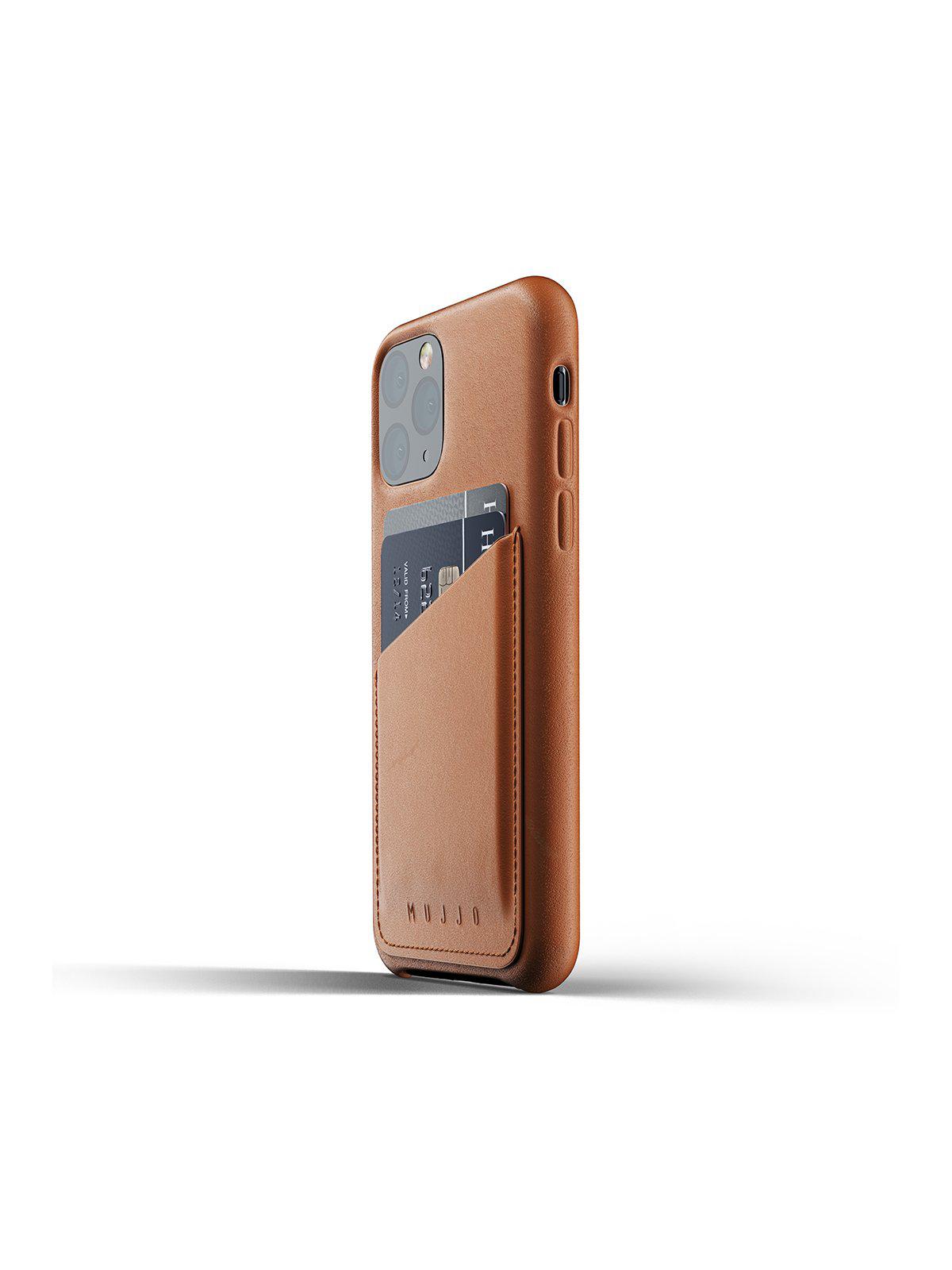 Mujjo Full Leather Wallet Case for iPhone 11 Pro Tan - MORE by Morello Indonesia