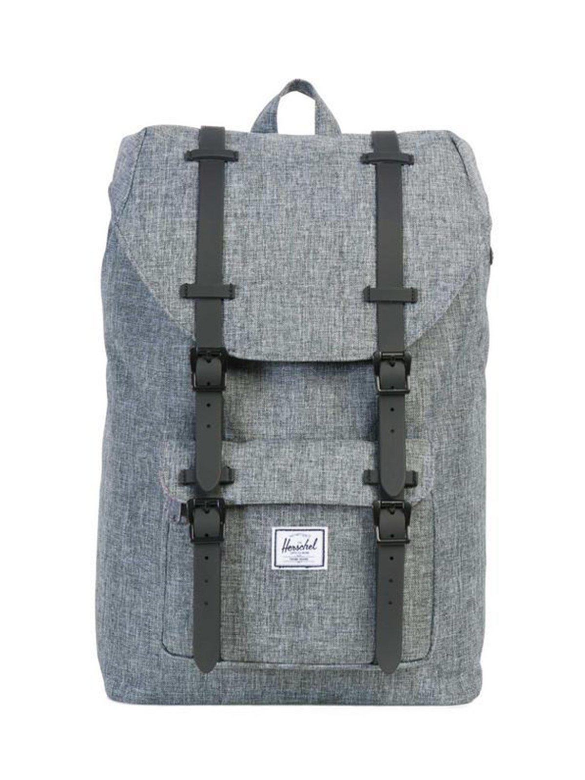 Herschel Little America Mid Backpack Raven Crosshatch 17L - MORE by Morello Indonesia