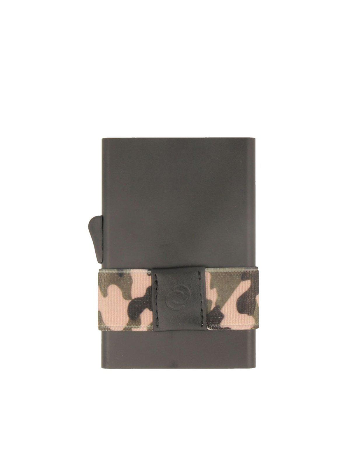 C-Secure Aluminium RFID Cardholder With Money Band Black Camo - MORE by Morello Indonesia