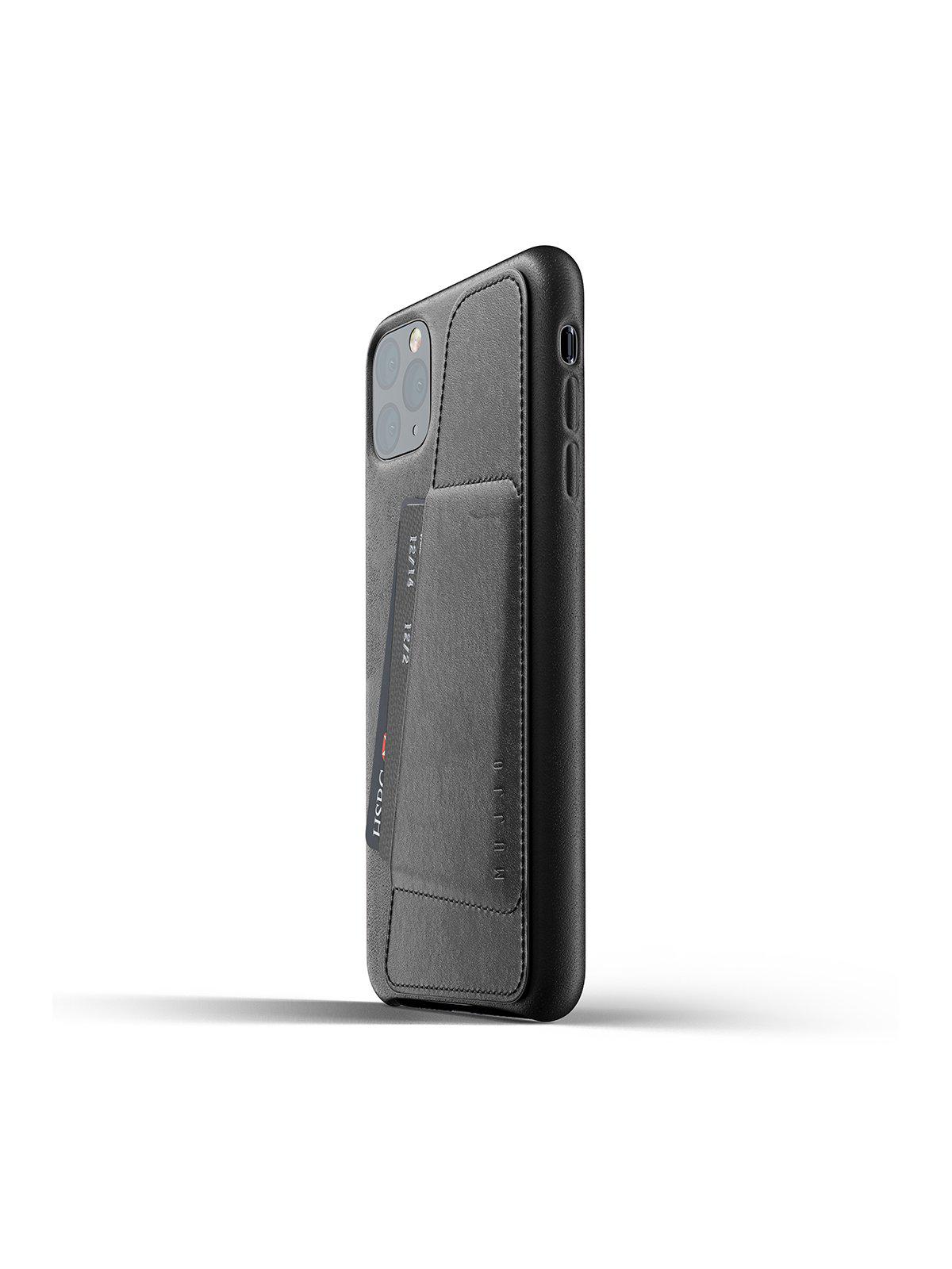 Mujjo Full Leather Wallet Case for iPhone 11 Pro Max Black - MORE by Morello Indonesia
