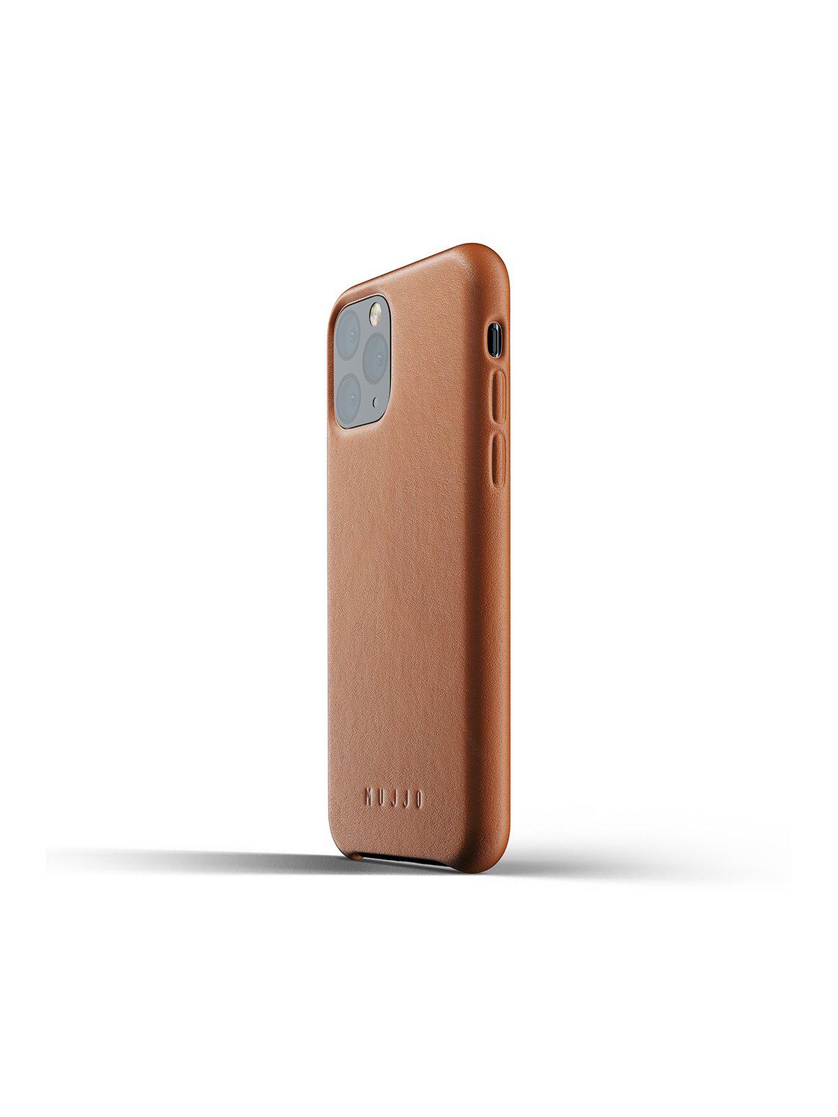Mujjo Full Leather Case for iPhone 11 Pro Tan - MORE by Morello Indonesia