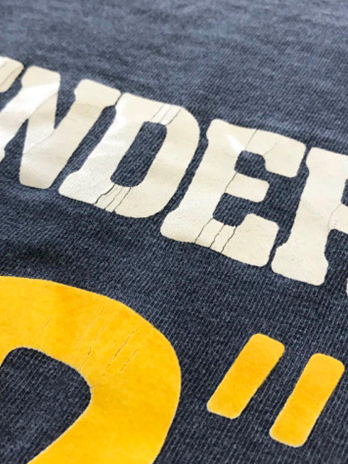 Free Rage Recycled Cotton Vintage Tee No 12 Navy - MORE by Morello Indonesia