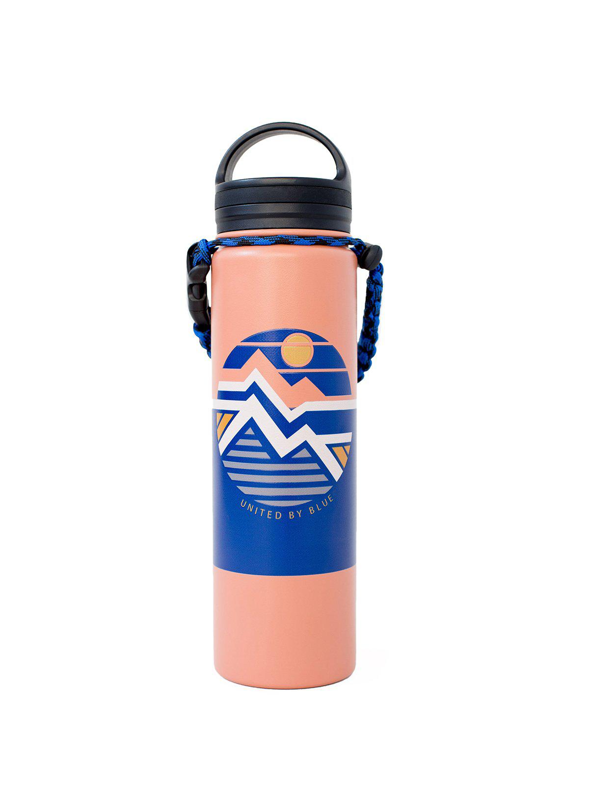 United by Blue 22oz Geo Mountain 22oz Insulated Steel Water Bottle Orange - MORE by Morello Indonesia