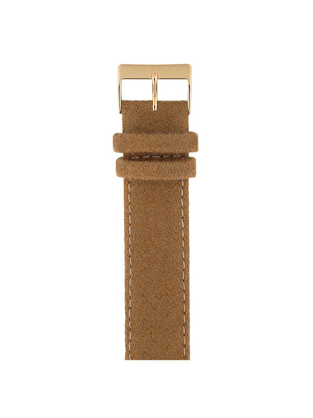 Briston Leather Flannel Strap Camel Yellow Gold 20mm - MORE by Morello Indonesia