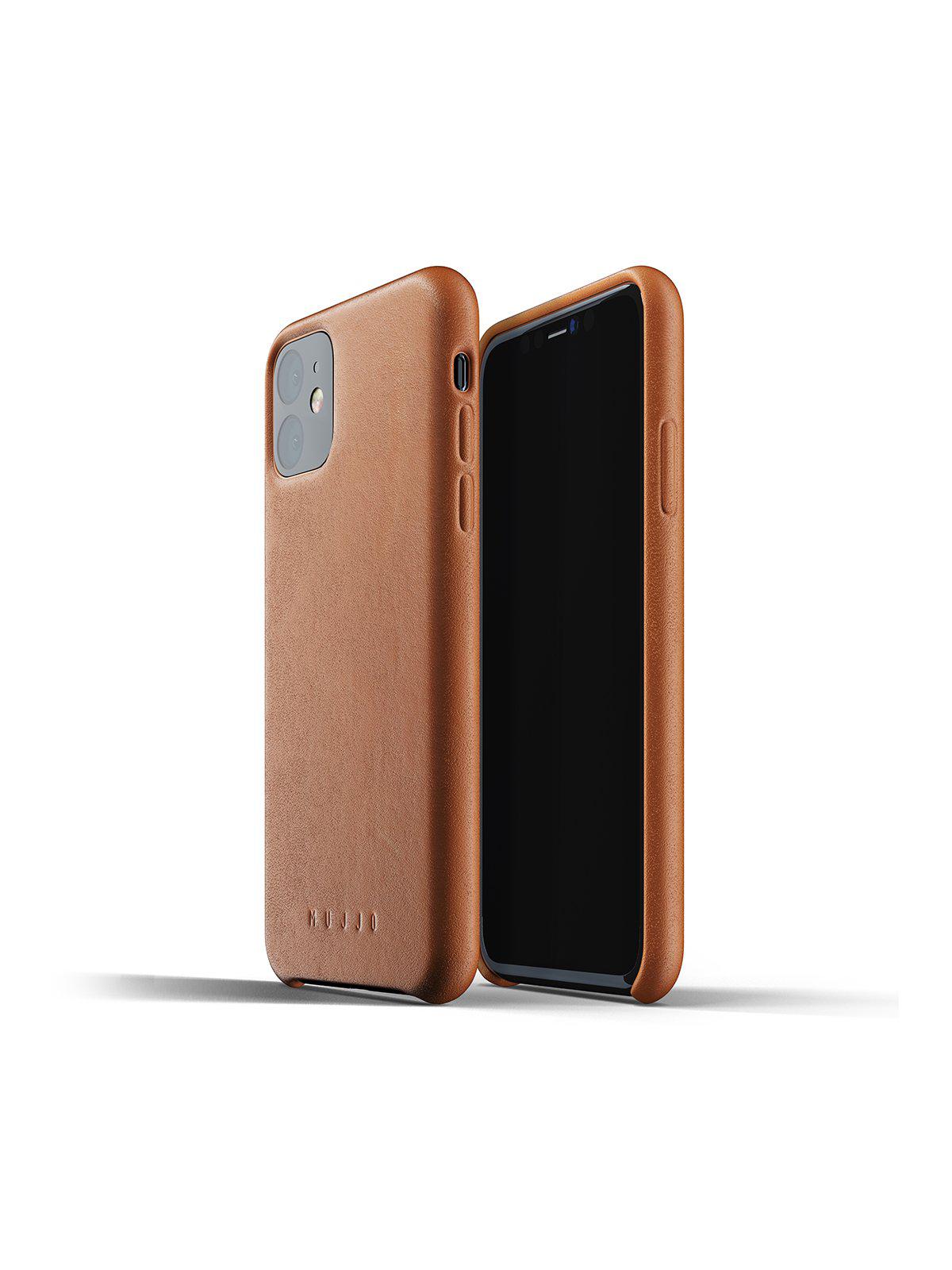 Mujjo Full Leather Case for iPhone 11 Tan - MORE by Morello Indonesia