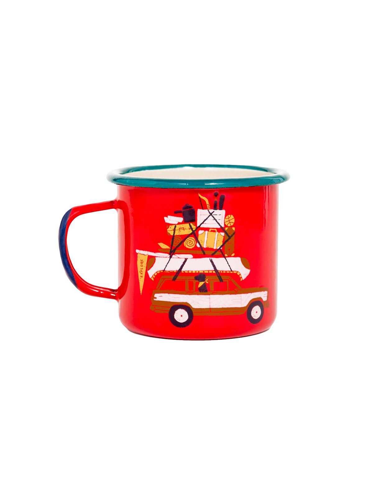 United by Blue Places You&#39;ll Go Enamel 12 oz Mug - MORE by Morello Indonesia