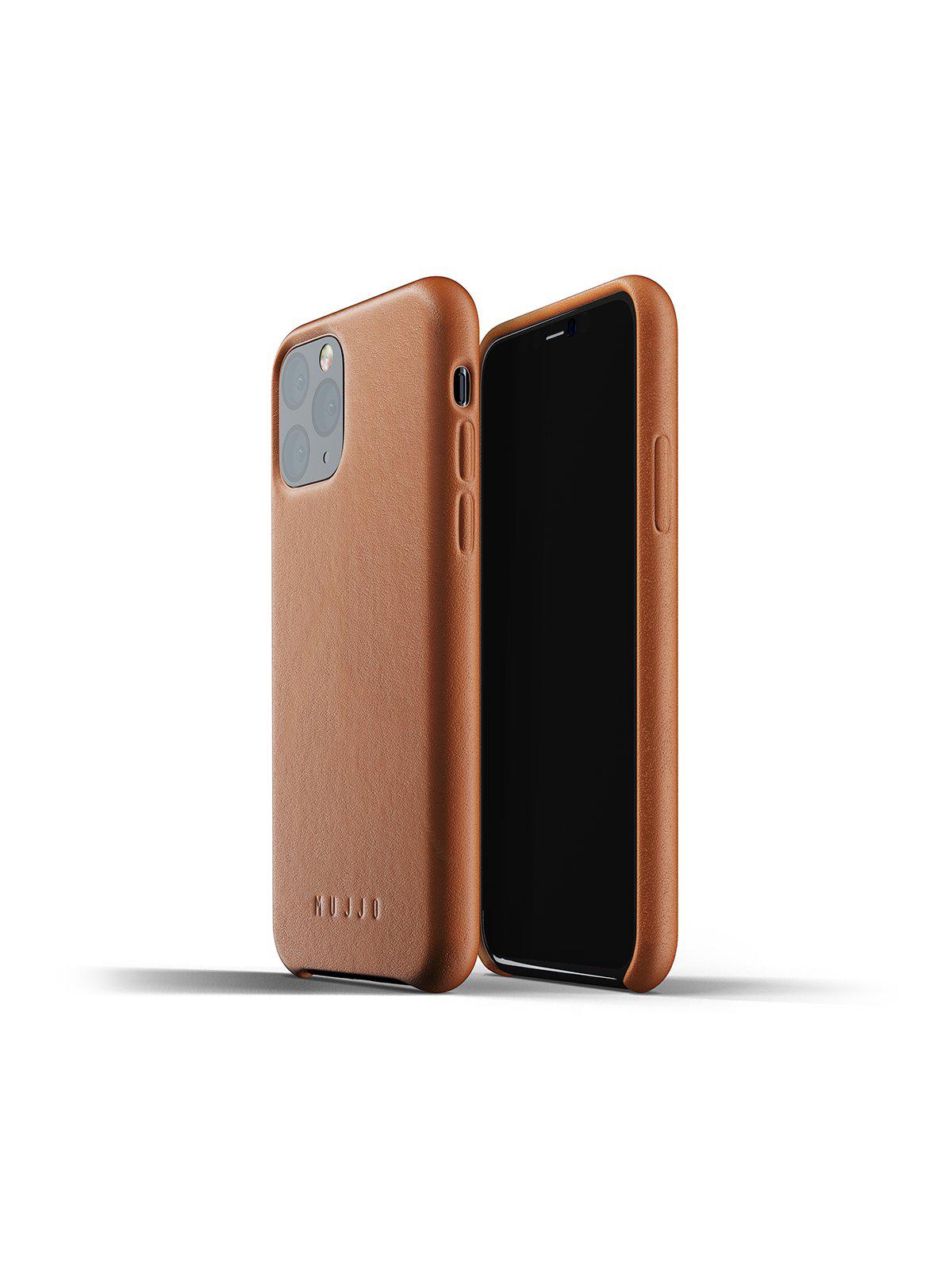 Mujjo Full Leather Case for iPhone 11 Pro Tan - MORE by Morello Indonesia