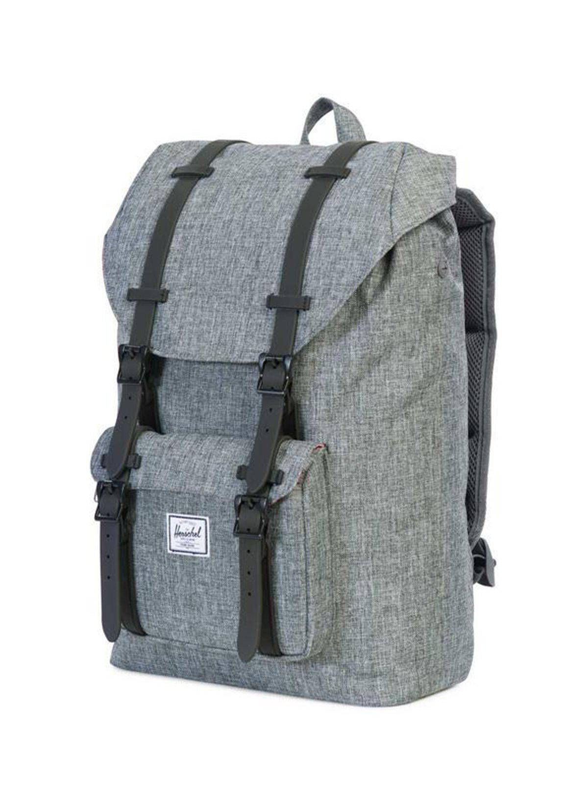 Herschel Little America Mid Backpack Raven Crosshatch 17L - MORE by Morello Indonesia