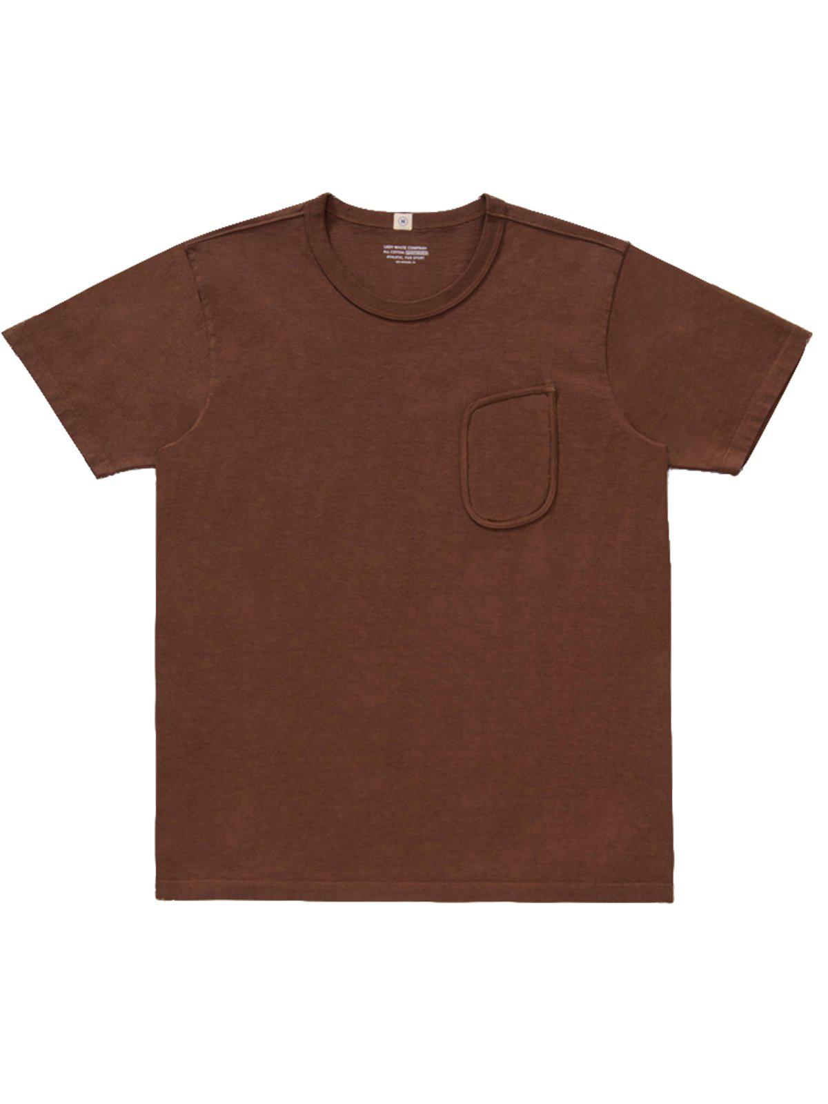 Lady White Co. Clark Pocket Tee Mahogany - MORE by Morello Indonesia