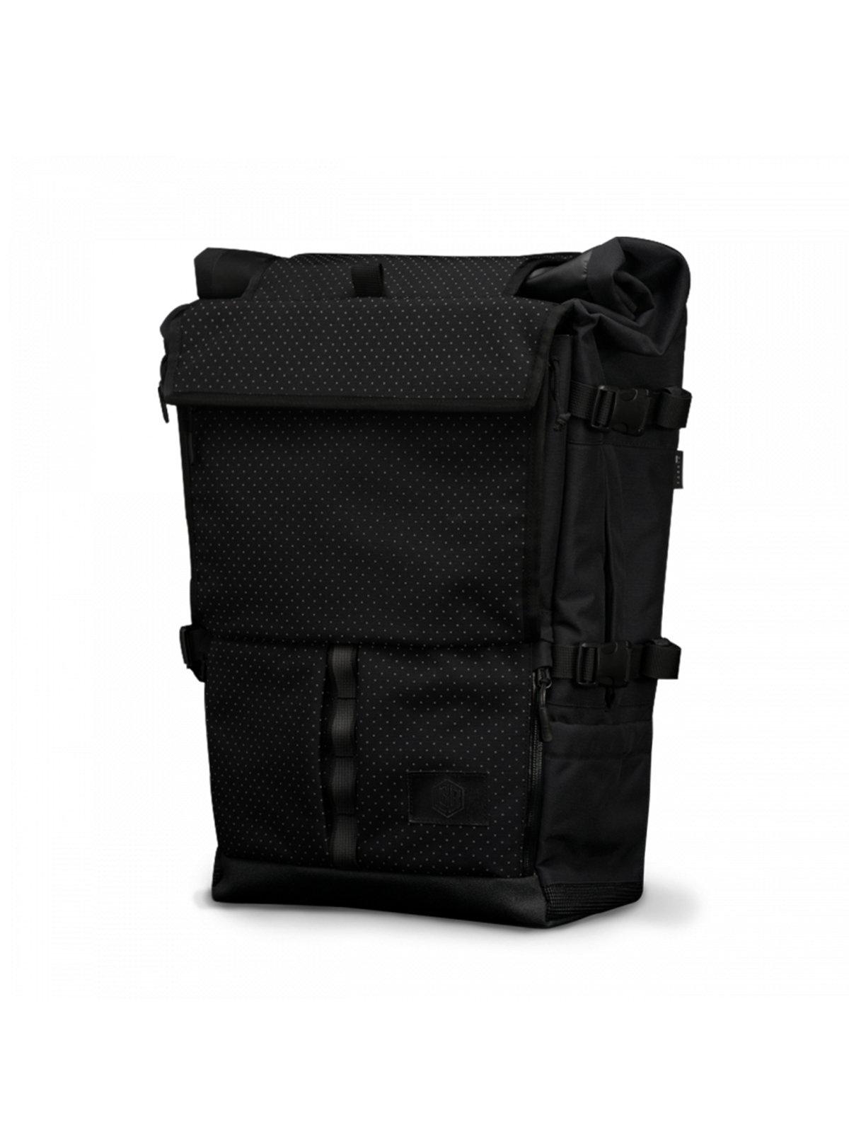 Life Behind Bars The Peloton Eclipse 30-42L Rolltop Backpack Black Reflective - MORE by Morello Indonesia