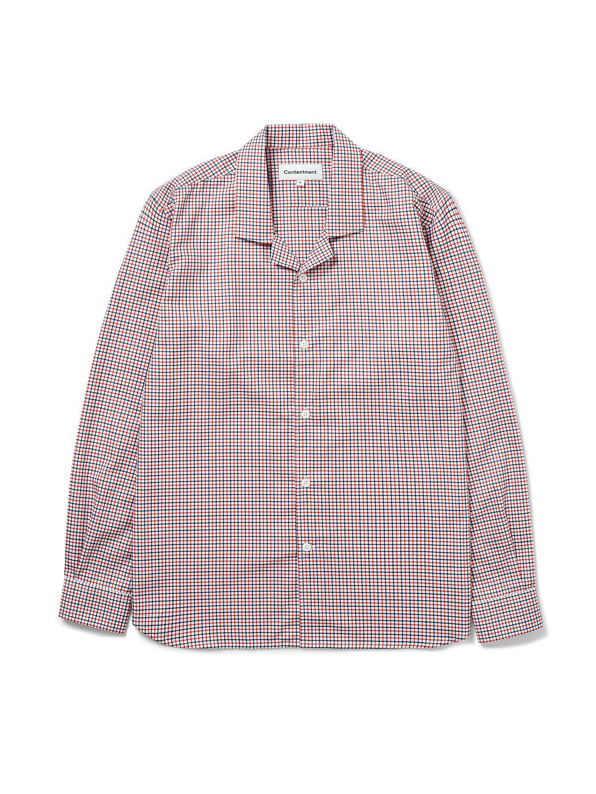 Contentment. Camp-Collar Tattersal Shirt - MORE by Morello Indonesia
