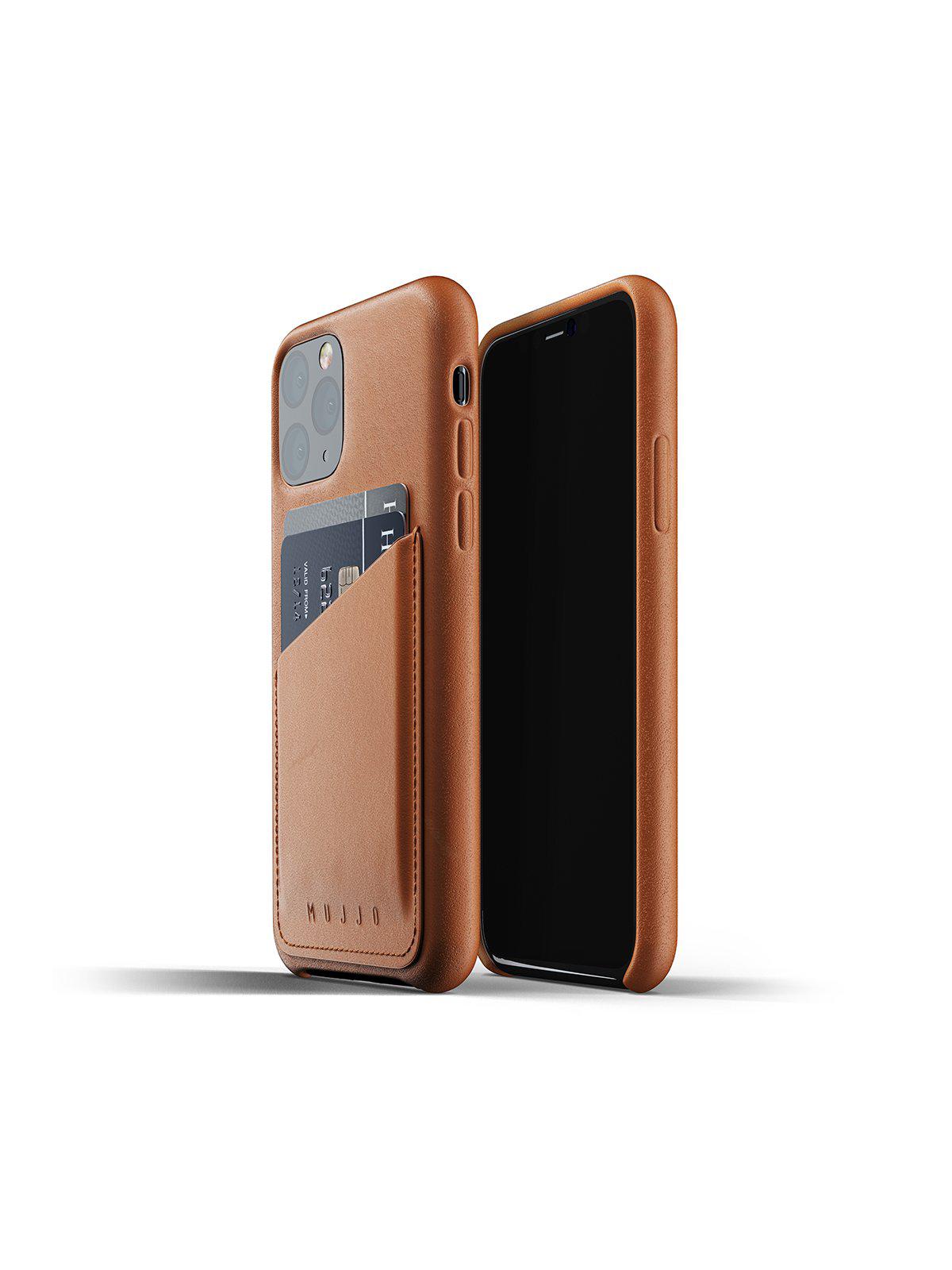 Mujjo Full Leather Wallet Case for iPhone 11 Pro Tan - MORE by Morello Indonesia