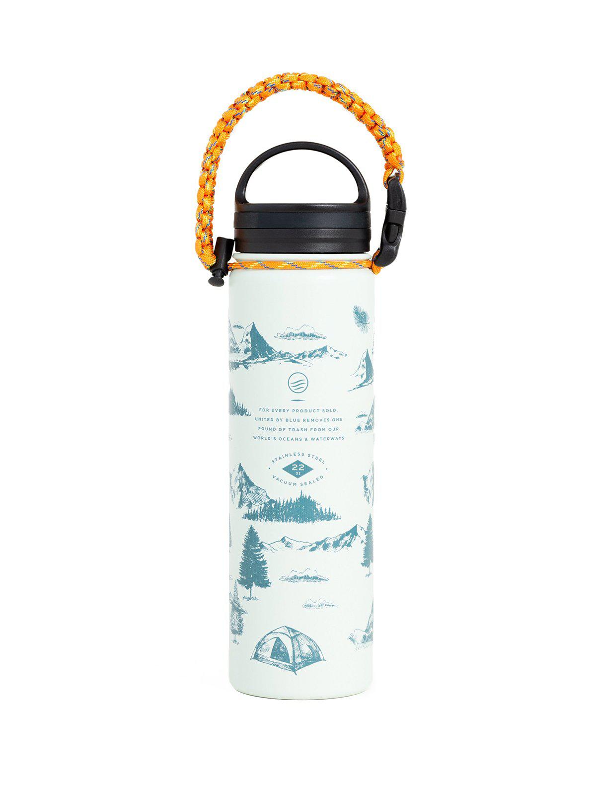 United by Blue 22oz Mountain Vista 22oz Insulated Steel Water Bottle White - MORE by Morello Indonesia