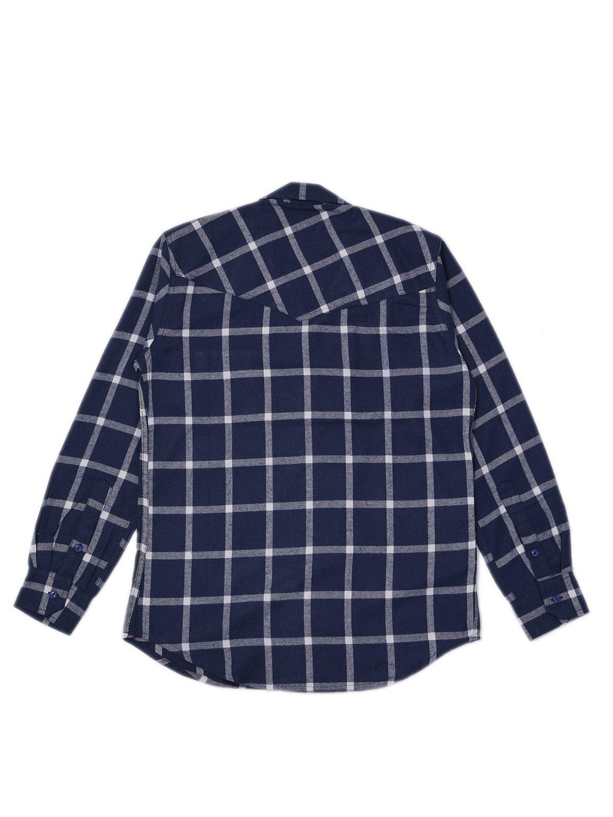 Jackhammer Liam Plaid Shirt Blue - MORE by Morello Indonesia