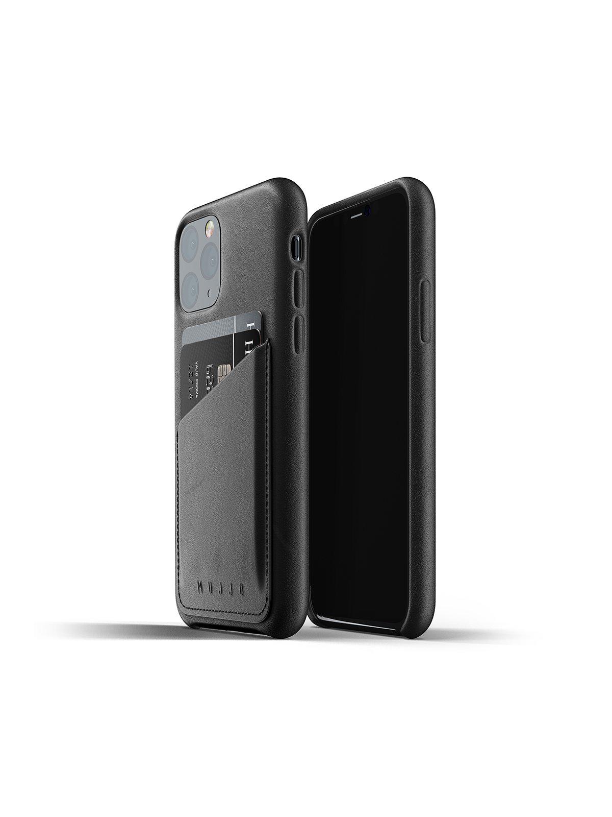 Mujjo Full Leather Wallet Case for iPhone 11 Pro Black - MORE by Morello Indonesia