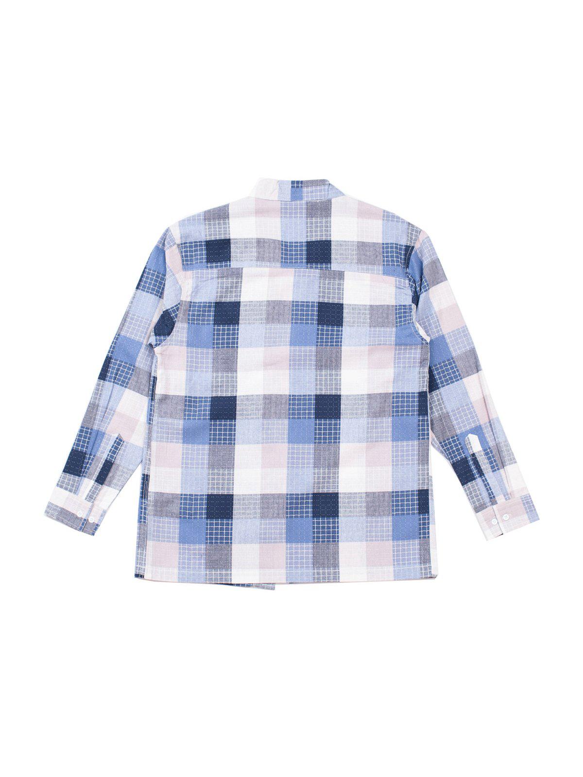 Qutn Throw On Blue Stitched Square - MORE by Morello Indonesia