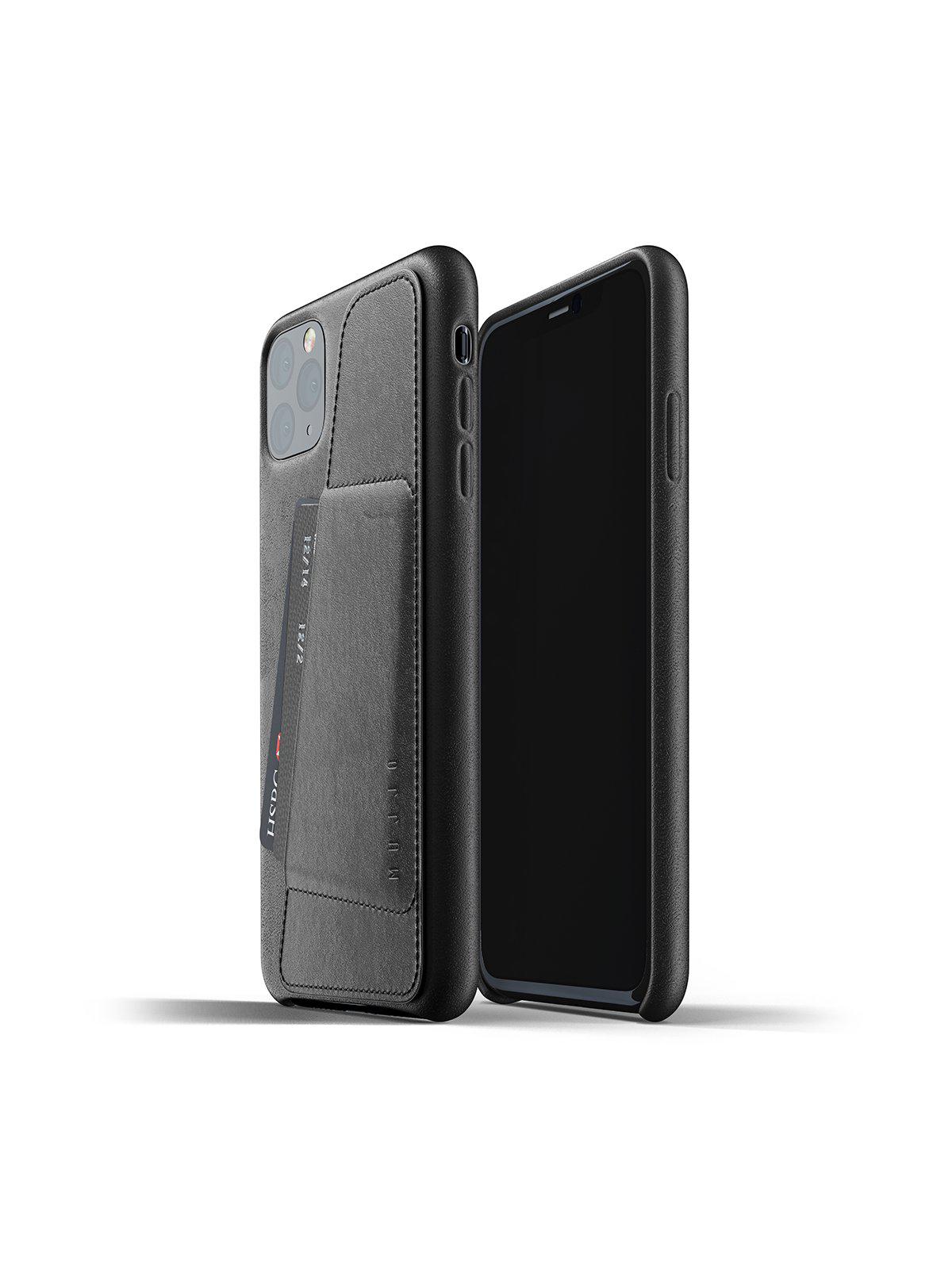 Mujjo Full Leather Wallet Case for iPhone 11 Pro Max Black - MORE by Morello Indonesia