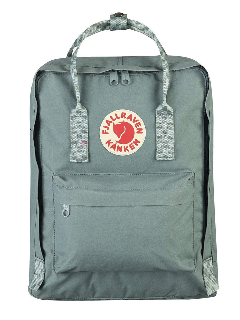 Fjallraven Kanken Classic Backpack Frost Green Chess Pattern