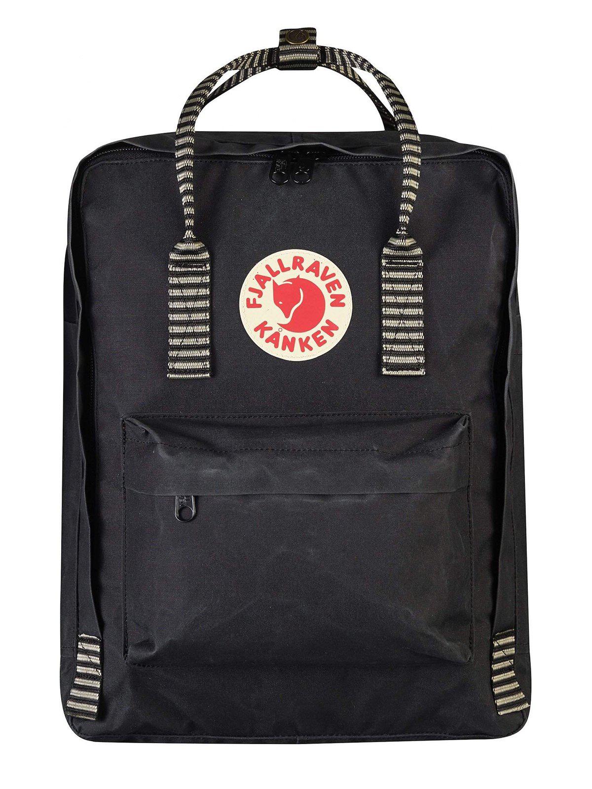 Fjallraven Kanken Classic Backpack Black Striped