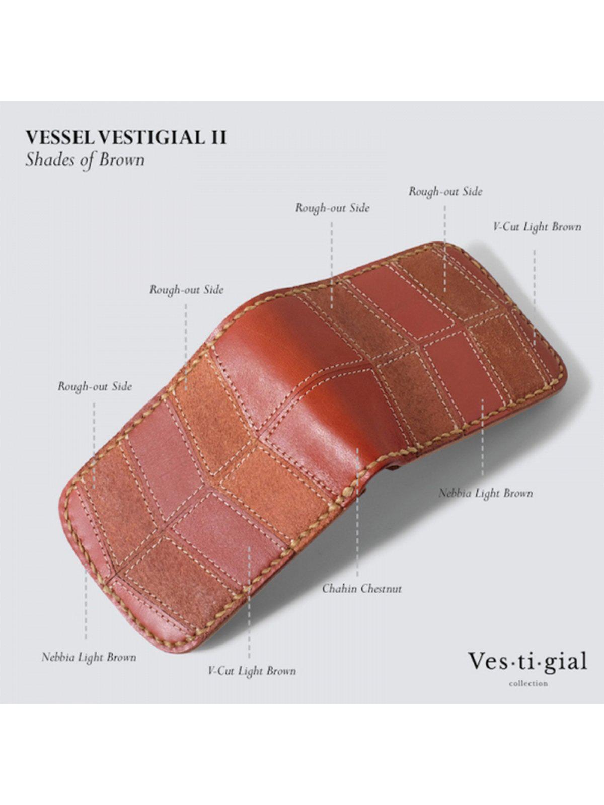 Voyej Vessel II Vestigial Shades Of Brown Short Wallet - MORE by Morello Indonesia