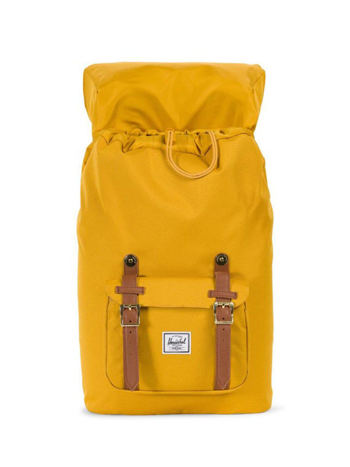 herschel arrowwood backpack Little America Mid Tan Synthetic Leather 17L It includes a convenient Color:Lime Dime Put Line Best Type 20250926