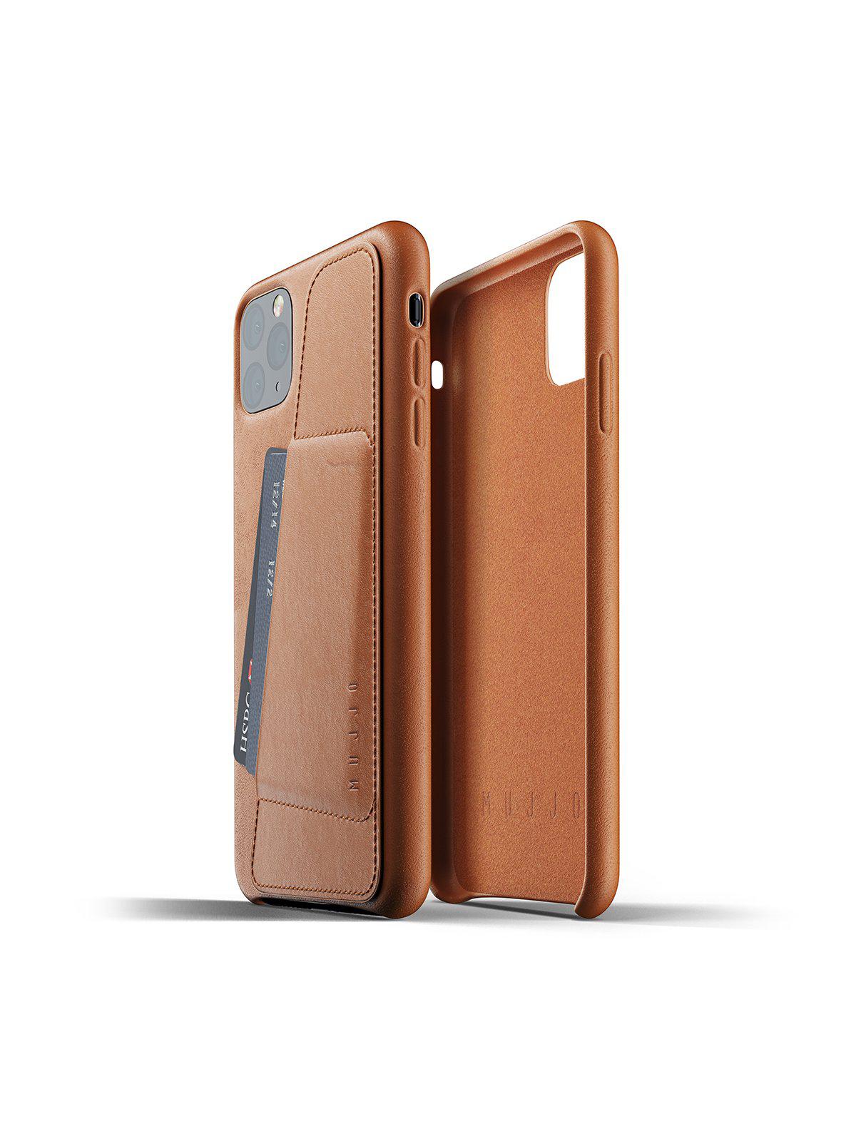 Mujjo Full Leather Wallet Case for iPhone 11 Pro Max Tan - MORE by Morello Indonesia