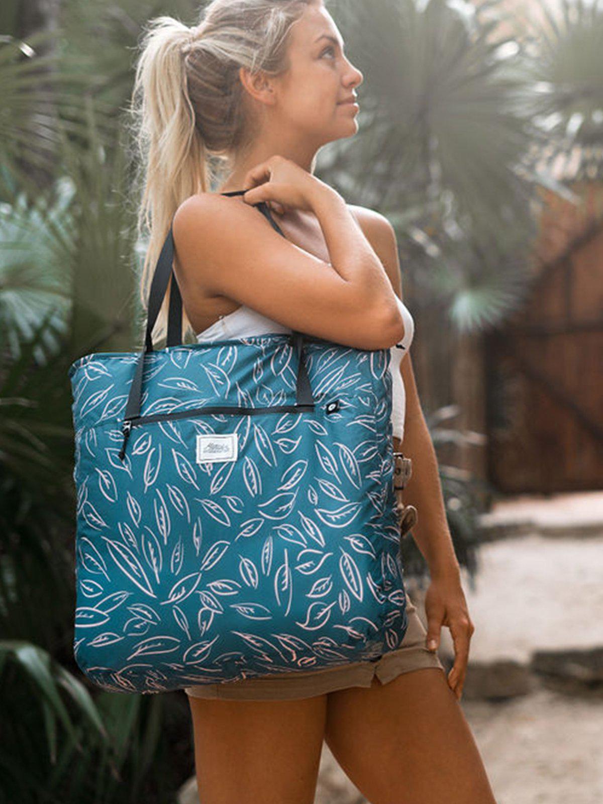 Matador Transit Packable Tote Bag Leaf Pattern - MORE by Morello Indonesia