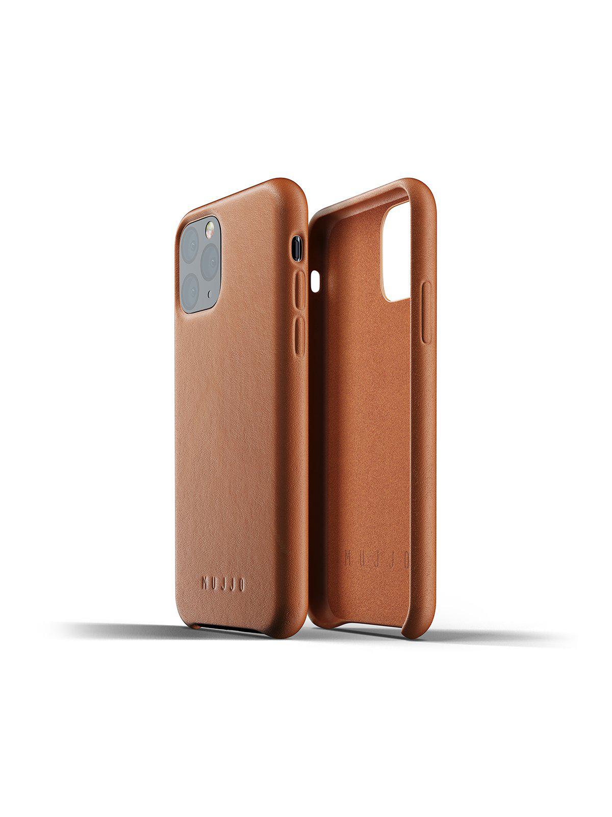 Mujjo Full Leather Case for iPhone 11 Pro Tan - MORE by Morello Indonesia
