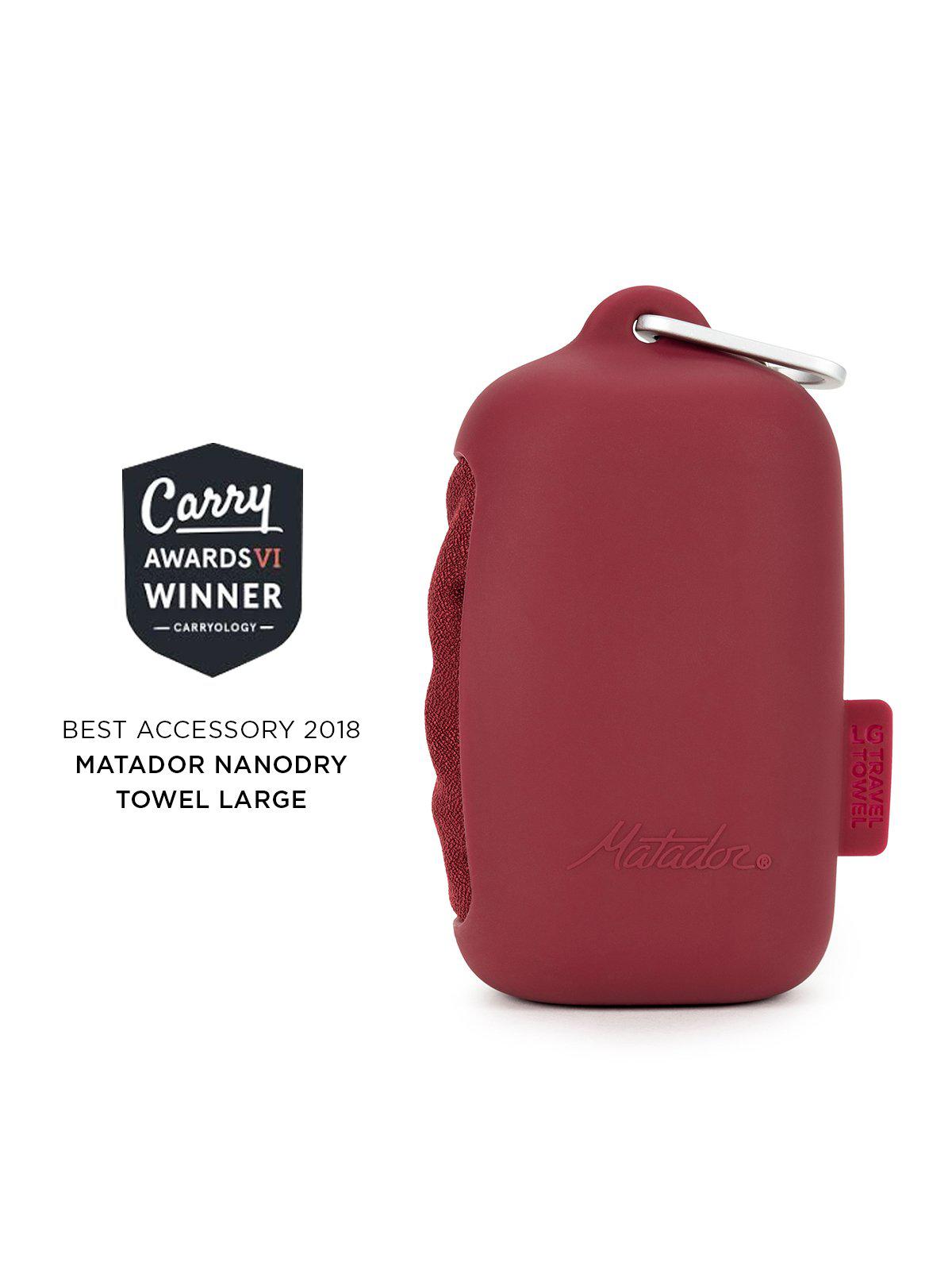 Matador NanoDry Shower Towel Large Rust Red - MORE by Morello Indonesia