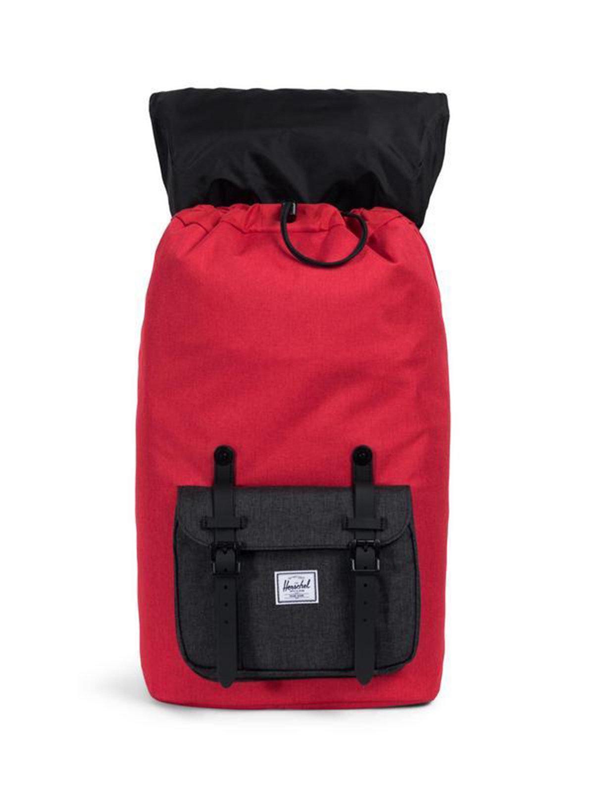 Herschel Little America Backpack Barbados Cherry Black Crosshatch 25L - MORE by Morello Indonesia