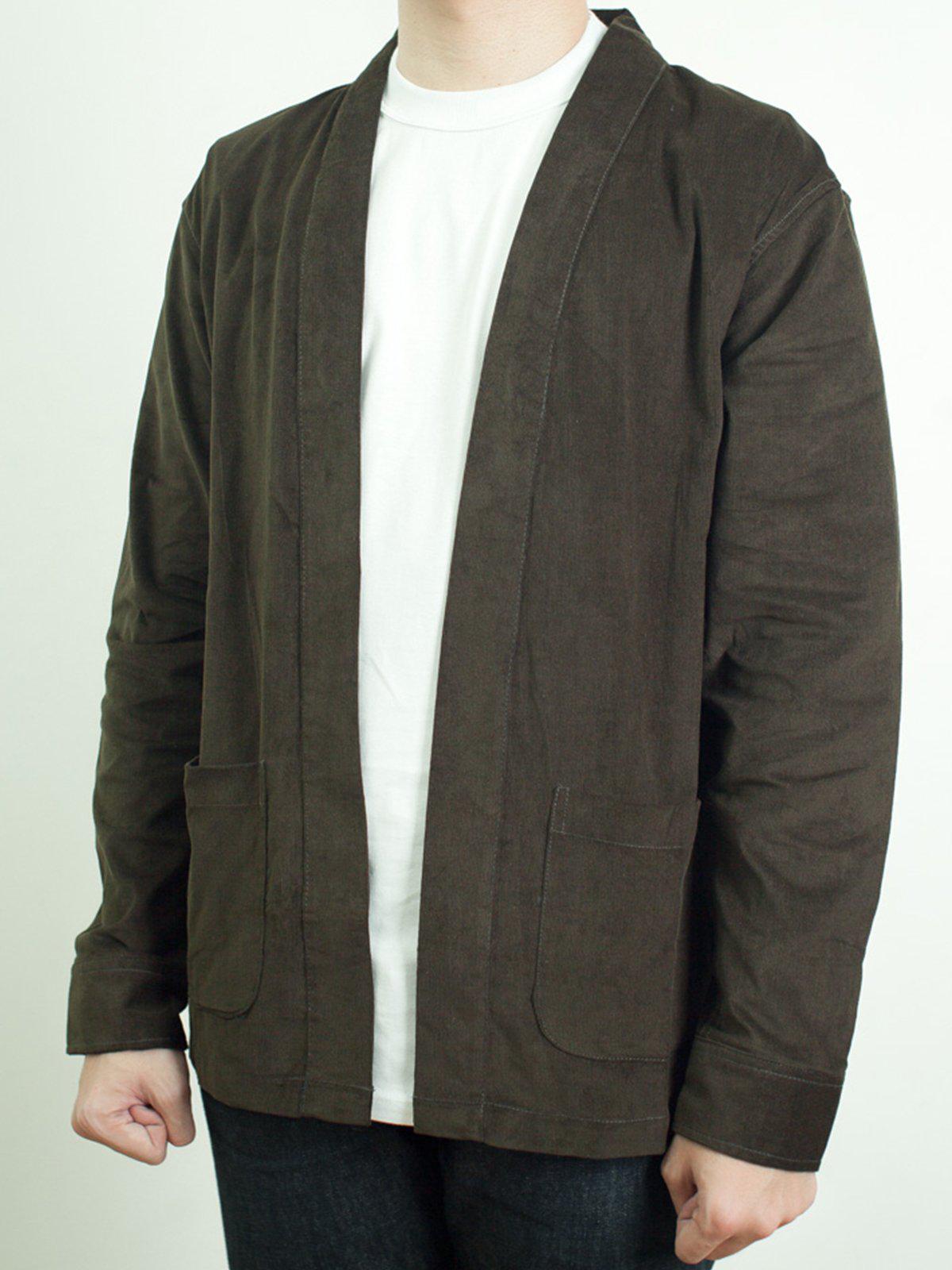 Qutn Throw On Olive Corduroy - MORE by Morello Indonesia