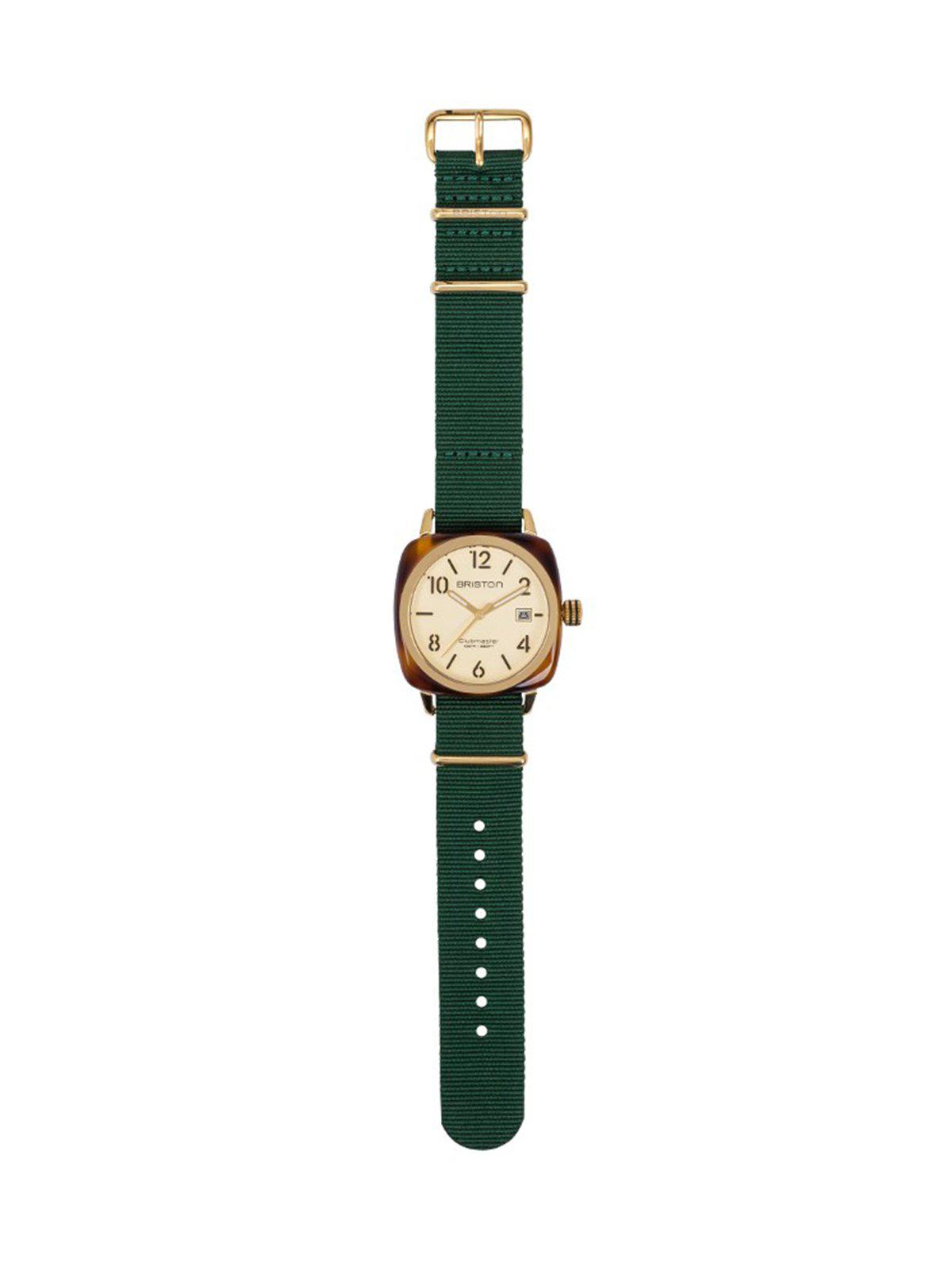 Briston Nato Strap British Green Yellow Gold 20mm - MORE by Morello Indonesia