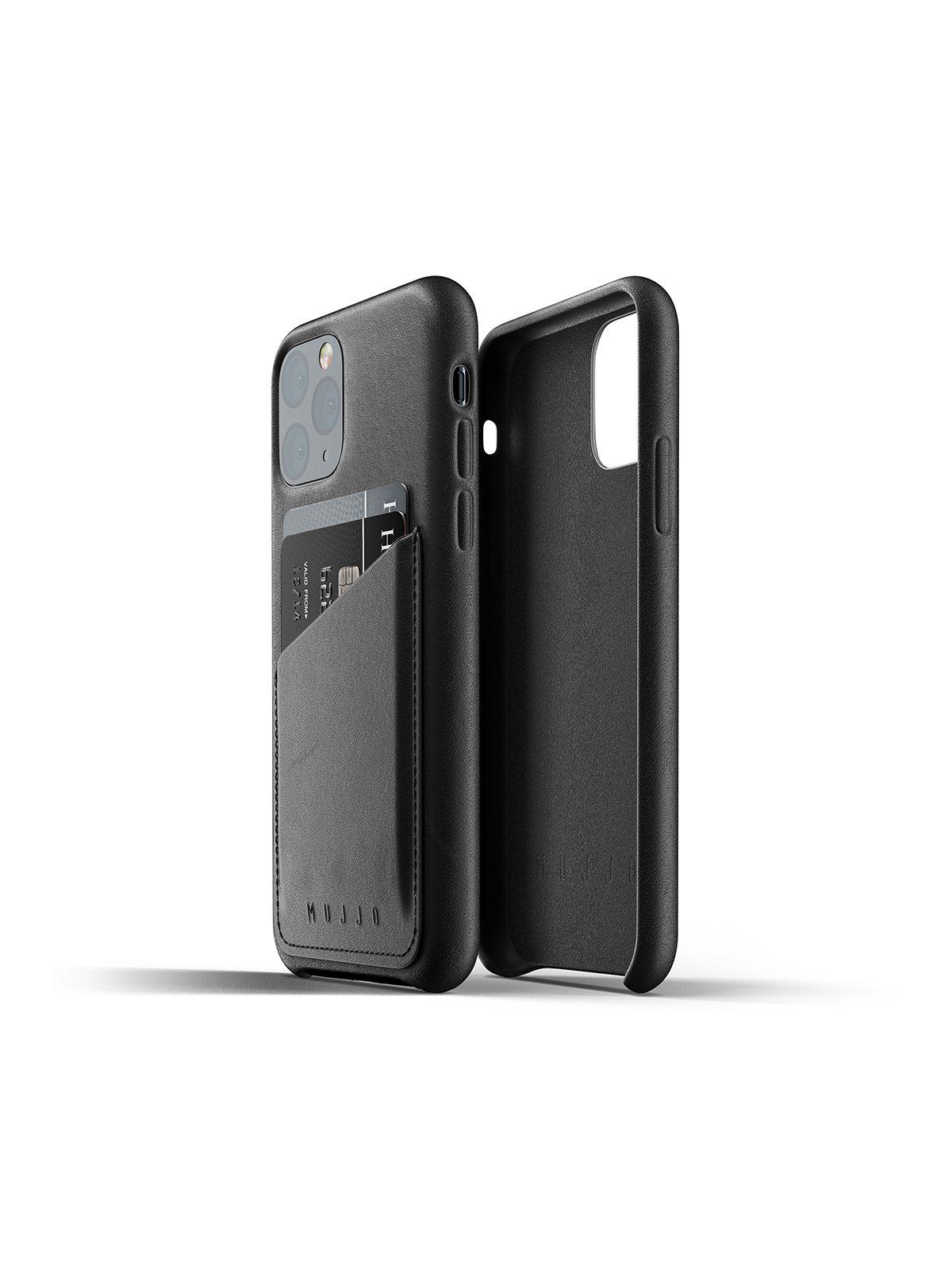 Mujjo Full Leather Wallet Case for iPhone 11 Pro Black - MORE by Morello Indonesia
