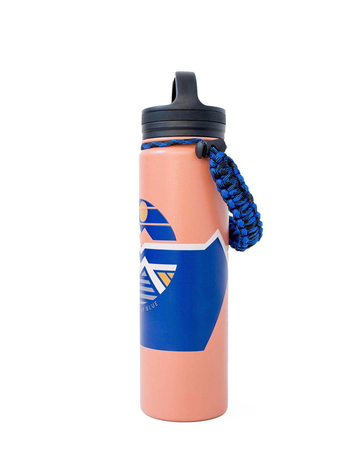 United by Blue 22oz Geo Mountain 22oz Insulated Steel Water Bottle Orange - MORE by Morello Indonesia