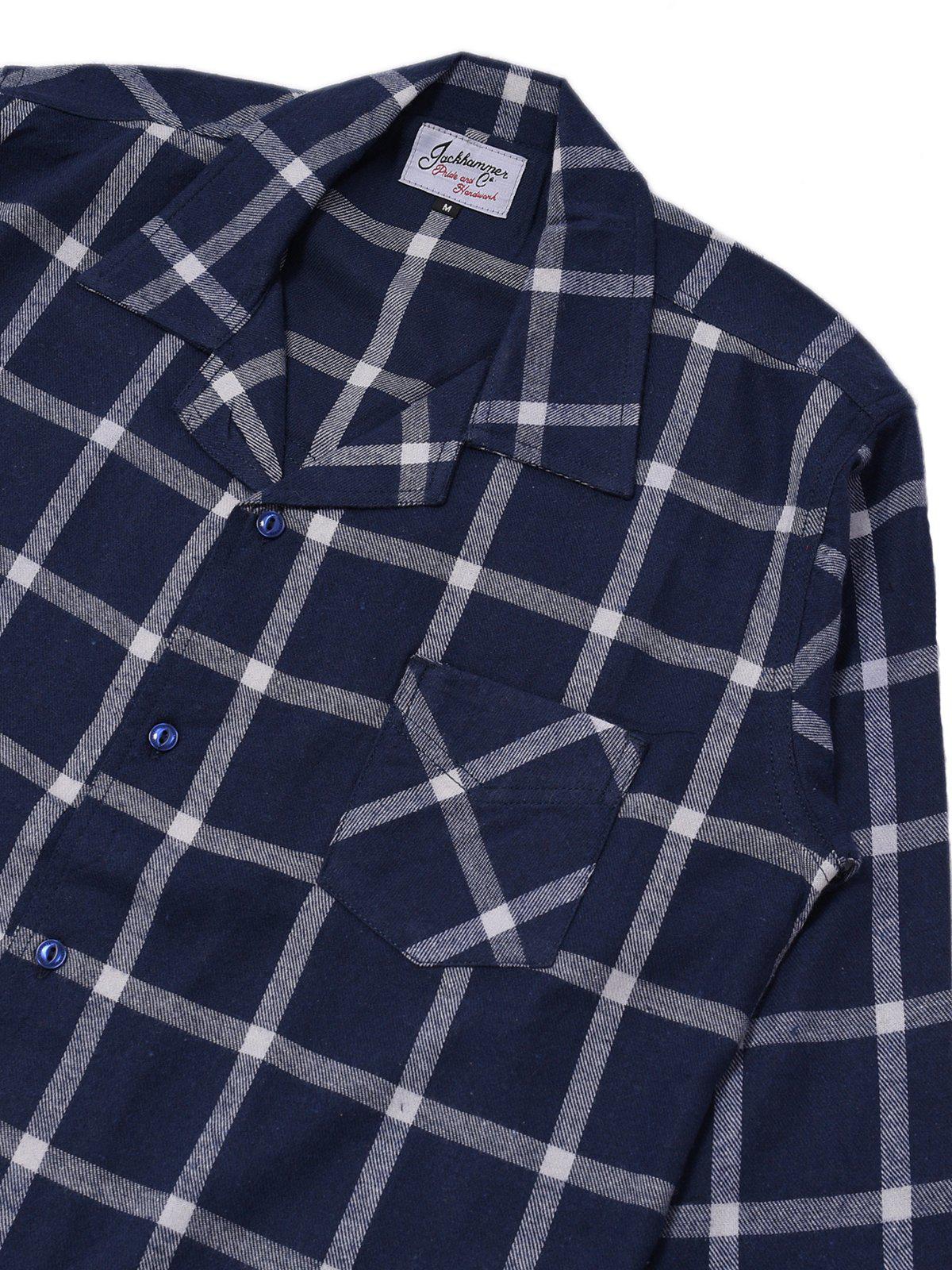 Jackhammer Liam Plaid Shirt Blue - MORE by Morello Indonesia