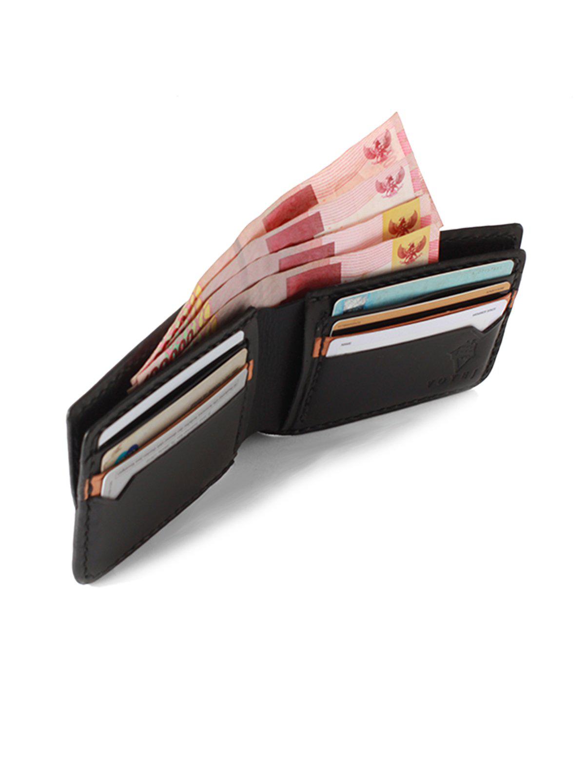 Voyej Vessel V Black Short Wallet - MORE by Morello Indonesia