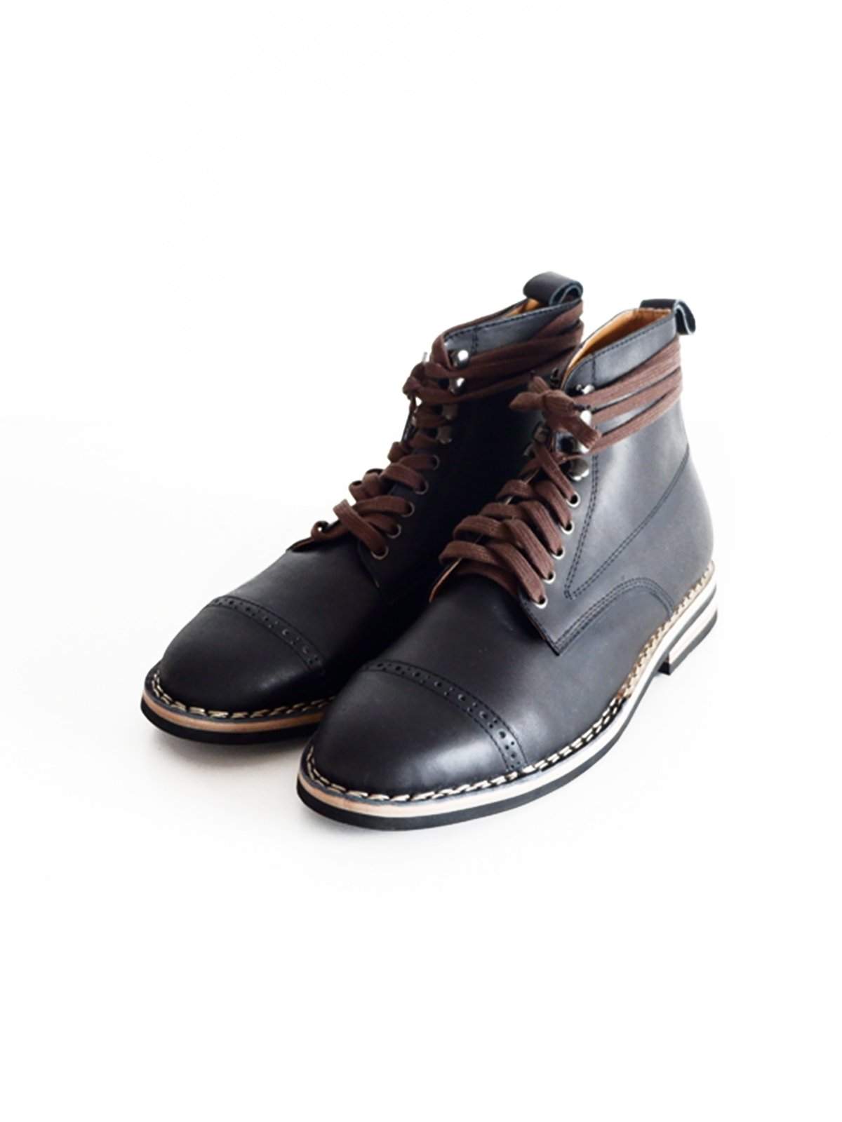 Chevalier Captoe Boots Secret Black - MORE by Morello Indonesia