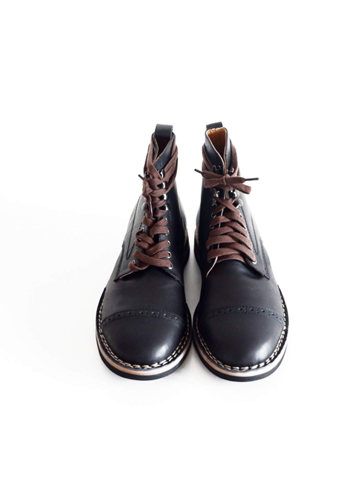 Chevalier Captoe Boots Secret Black - MORE by Morello Indonesia