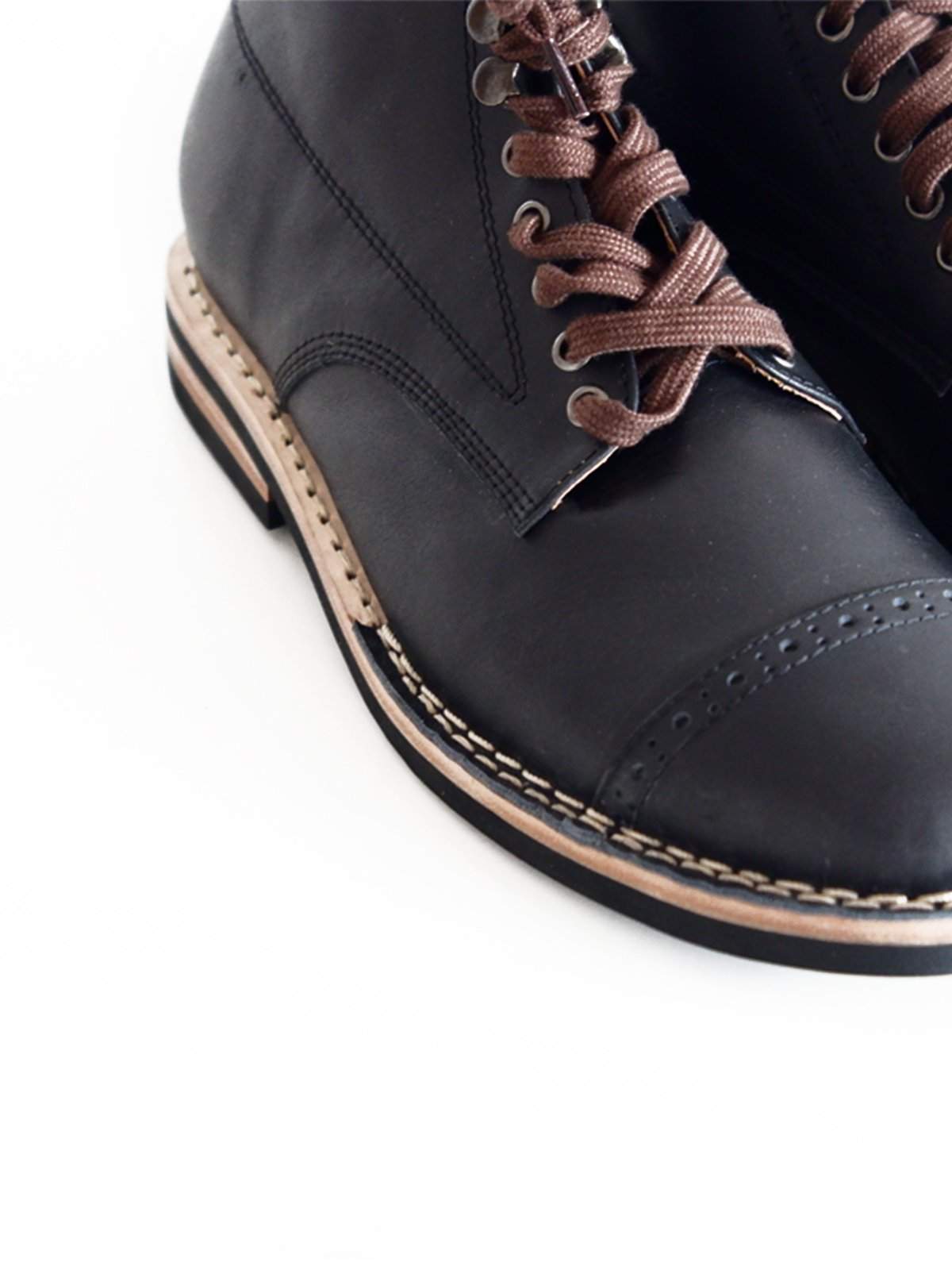 Chevalier Captoe Boots Secret Black - MORE by Morello Indonesia