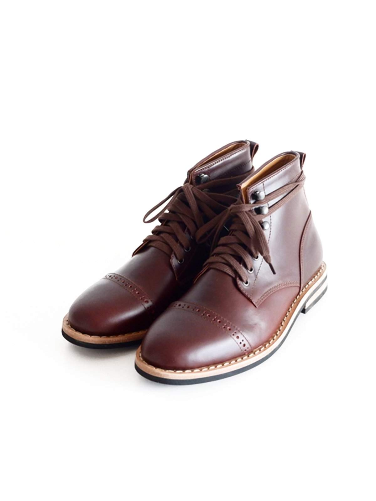 Chevalier Captoe Boots Secret Brown - MORE by Morello Indonesia