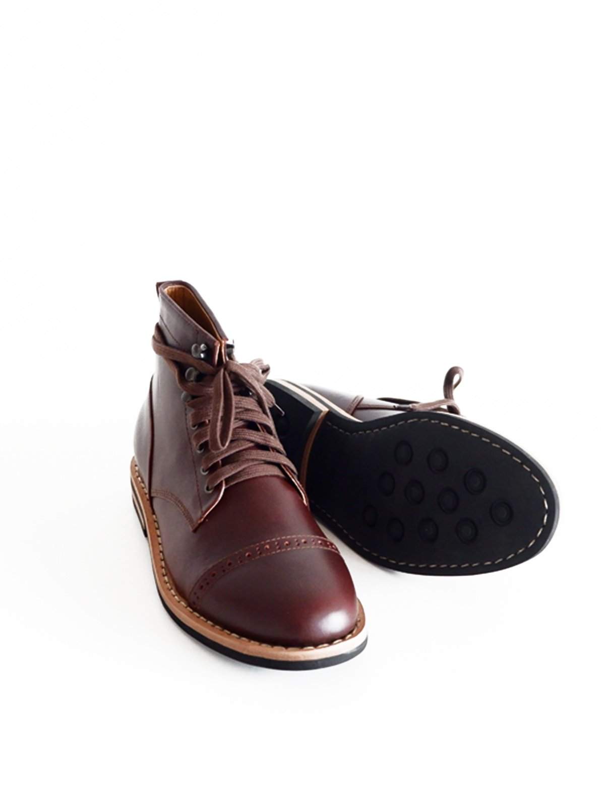 Chevalier Captoe Boots Secret Brown - MORE by Morello Indonesia