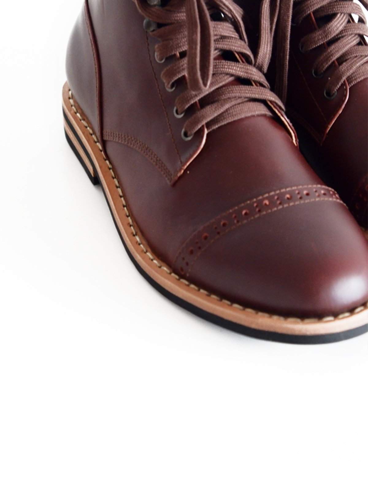 Chevalier Captoe Boots Secret Brown - MORE by Morello Indonesia