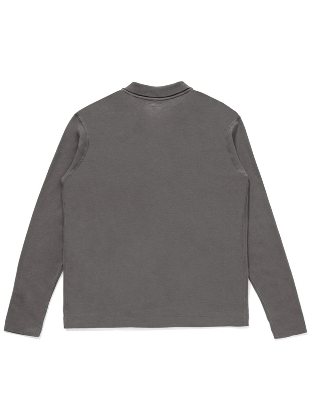 Lady White Co. Long Sleeve Placket Polo Cement - MORE by Morello Indonesia