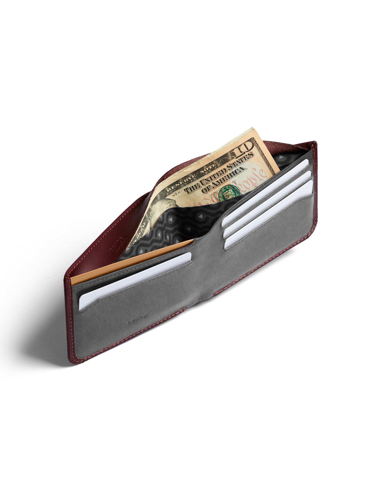 Bellroy Hide and Seek Wallet Wine RFID - MORE by Morello Indonesia