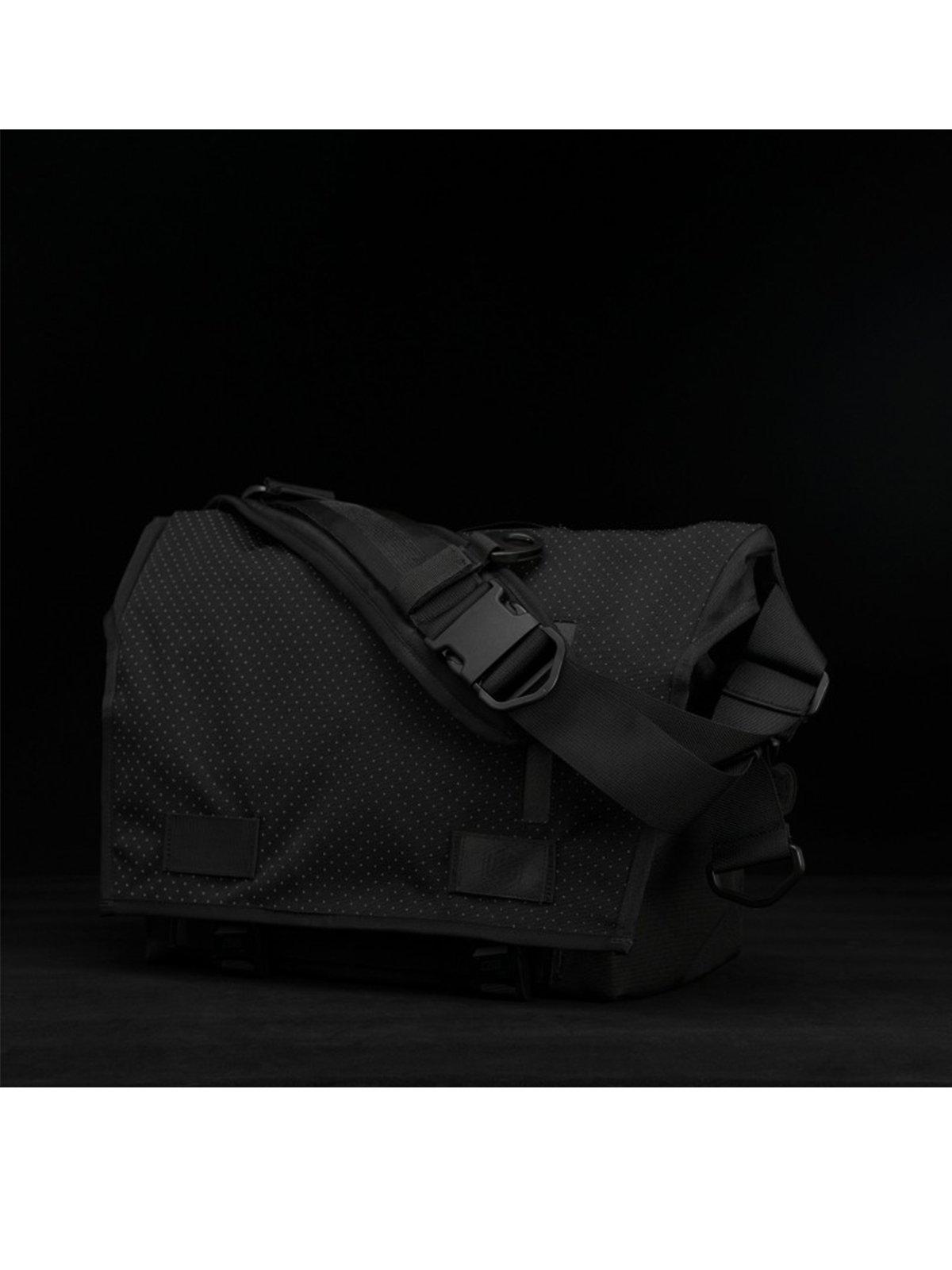 Life Behind Bars The Echelon S Eclipse 22L Messenger Bag Black Reflective - MORE by Morello Indonesia