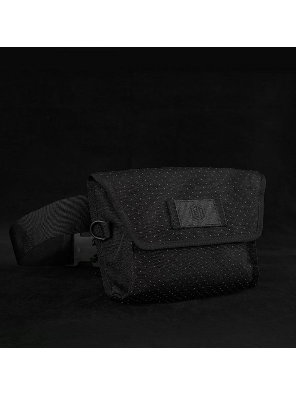 Life Behind Bars The Musette Eclipse Hip Pouch Black Reflective - MORE by Morello Indonesia