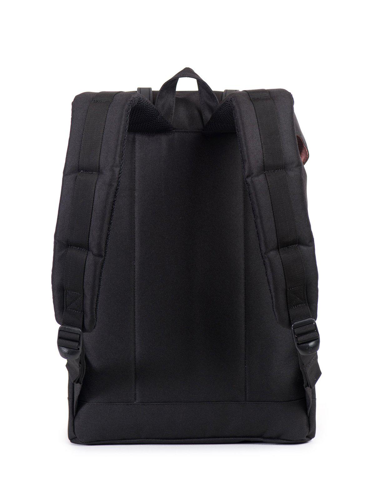 Herschel Retreat Backpack 600D Poly Black Tan 19.5L - MORE by Morello Indonesia